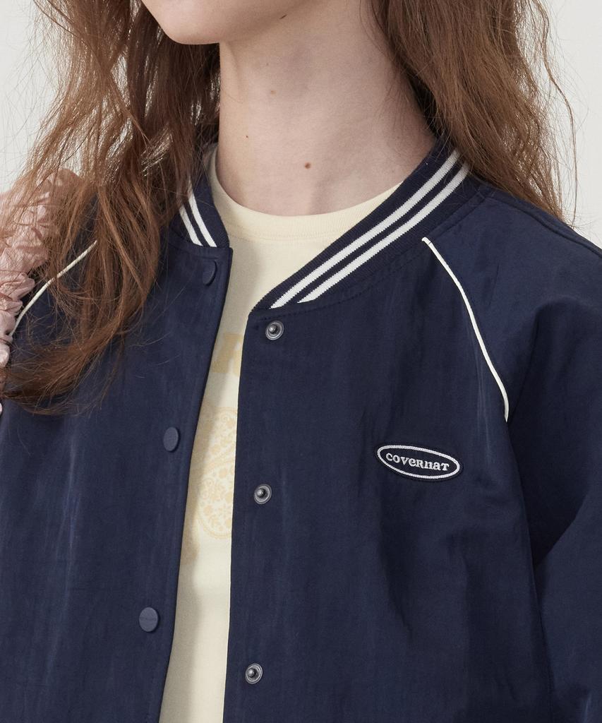 Covernat Woman Varsity Jacket Navy