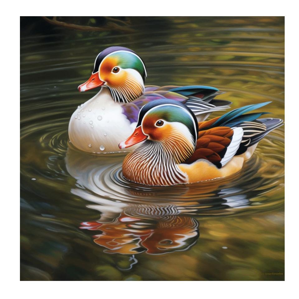 

5d алмазная живопись утка-мандарин вышивка крестиком полный комплект животных Алмазная мозаика предметы украшения дома Full Round 20x30CM