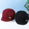 Middle-aged and Elderly Winter Hats Women's Warm Wool Hats Winter Fleece Autumn and Winter Old Lady Hats Fleece Winter Knitted Hats