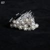 20Pcs Bridal U-shaped Pin Metal Barrette Rhinestone Pearl Hairpin Women Hair Accessories Wedding Hairstyle Design Tools