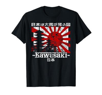 Camiseta Kawasaki City Estética Retrô Japonesa Anos 90 Kawasaki Anos 80