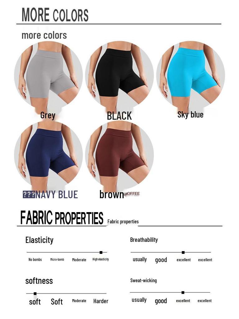 Damen Schnelltrocknende Hochelastische V-Bund Yoga Shorts - Pfirsichpo Figurformend & Hüfthebende Passform