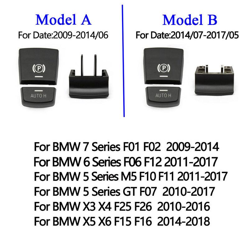Car Parking Switch Electronic Auto Handbrake H Button Replacement For BMW 5 7 X3 X4 X5 X6 F Series F01 F02 F10 F18 F12 F15 F25