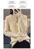 2023 Autumn Winter Women's Loose Wool Knit Hooded Pullover with Raglan Sleeves