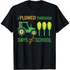 I Plowed Through 100 Days of School Tractor Farming Cotton Men T Shirt S