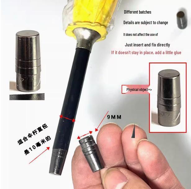 Regenschirmzubehör mit langem Griff, wasserdicht: Kappe, Abdeckhaube, Sonnenschutz und Reparatur