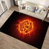 Manchester United Fire Design Designed floor mat, suitable as a non-slip mat for the living room or bedroom sofa