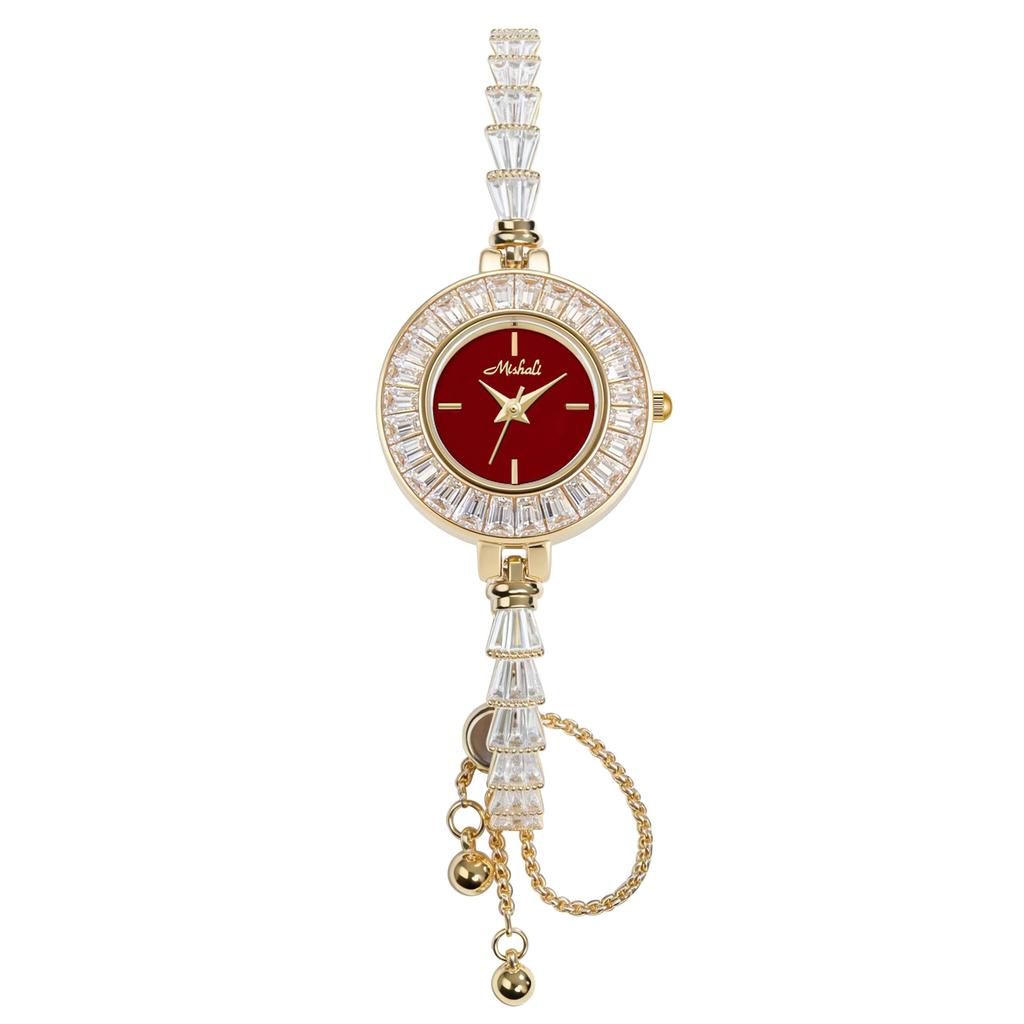 Pull-Out Bracelet Women'S Watch Niche Light Luxury Women'S Watch Full Of Exquisite Diamonds