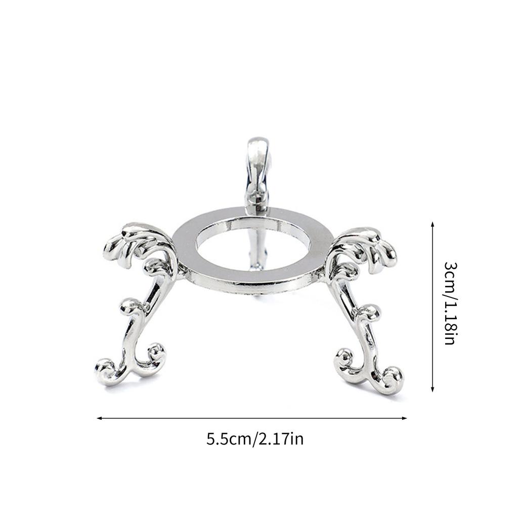 Multifunctional Round Metal Base Secure Holder Multipurpose Metal Display Rack For Collectibles Awards Keepsakes