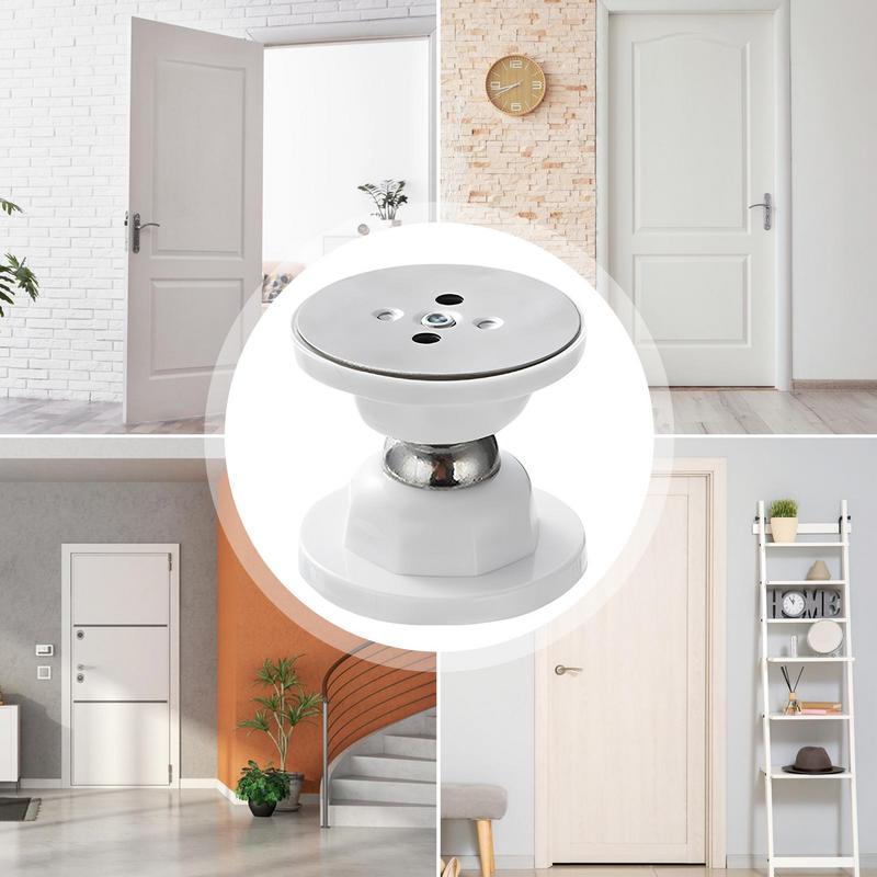Stainless Steel Door Stopper Heavy Duty Magnetic Door Catcher Security Door Stopper No Drilling Wall Protector For Home
