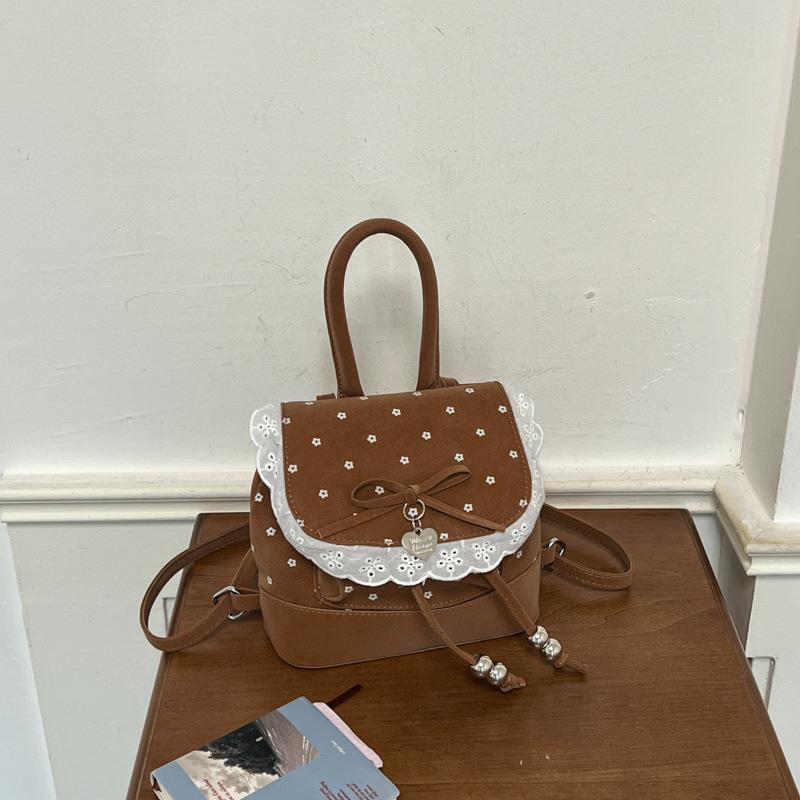Schoolbag Shuai Mijia sweet girlish niche lace lace women's backpack 1011 new backpack exquisite small schoolbag
