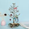 Vintage Bird Tree Jewelry Holder Trinkets Keys Earring Necklace Ring Bracelet Jewelry Accessories Display Organizer Stand Metal Storage Rack