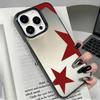 Minimalist Red Star Pattern Phone Case For IPhone 17 Air Cases For IPhone 16 Pro Max 15 14 13 12 11 16 Plus 16E 17 Air Cover