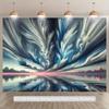 2D Sunset Ocean Reflection Backdrop Nature Party Photo Studio Background