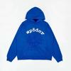 Sudadera con capucha Sp5der Versión Alta Estampado de Telaraña: Ajuste Americano de Moda para Hombre