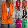 Plush Fleece Coatigan - Minimalist Long Sleeve Cardigan Coat W/ Oversized Fit, French Girl Versatile Layer for Lounge To Street