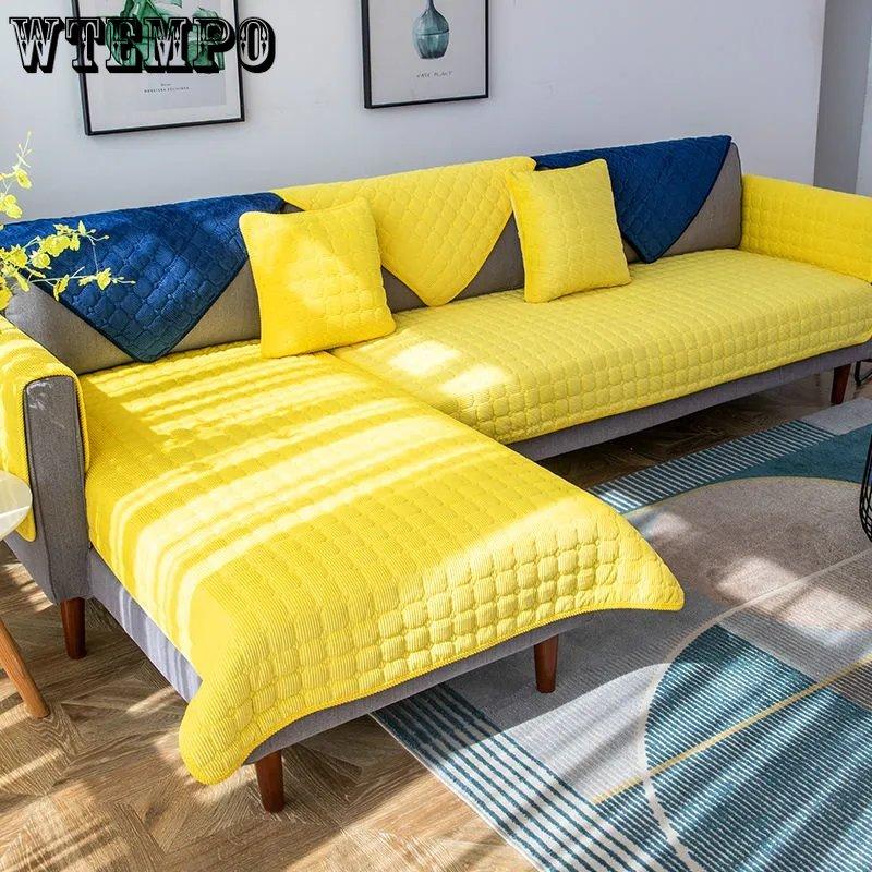 WTEMPO Indoor Plush Sofa Cushion All-season Universal Simple Modern Anti Slip Sofa Cover Universal Cover