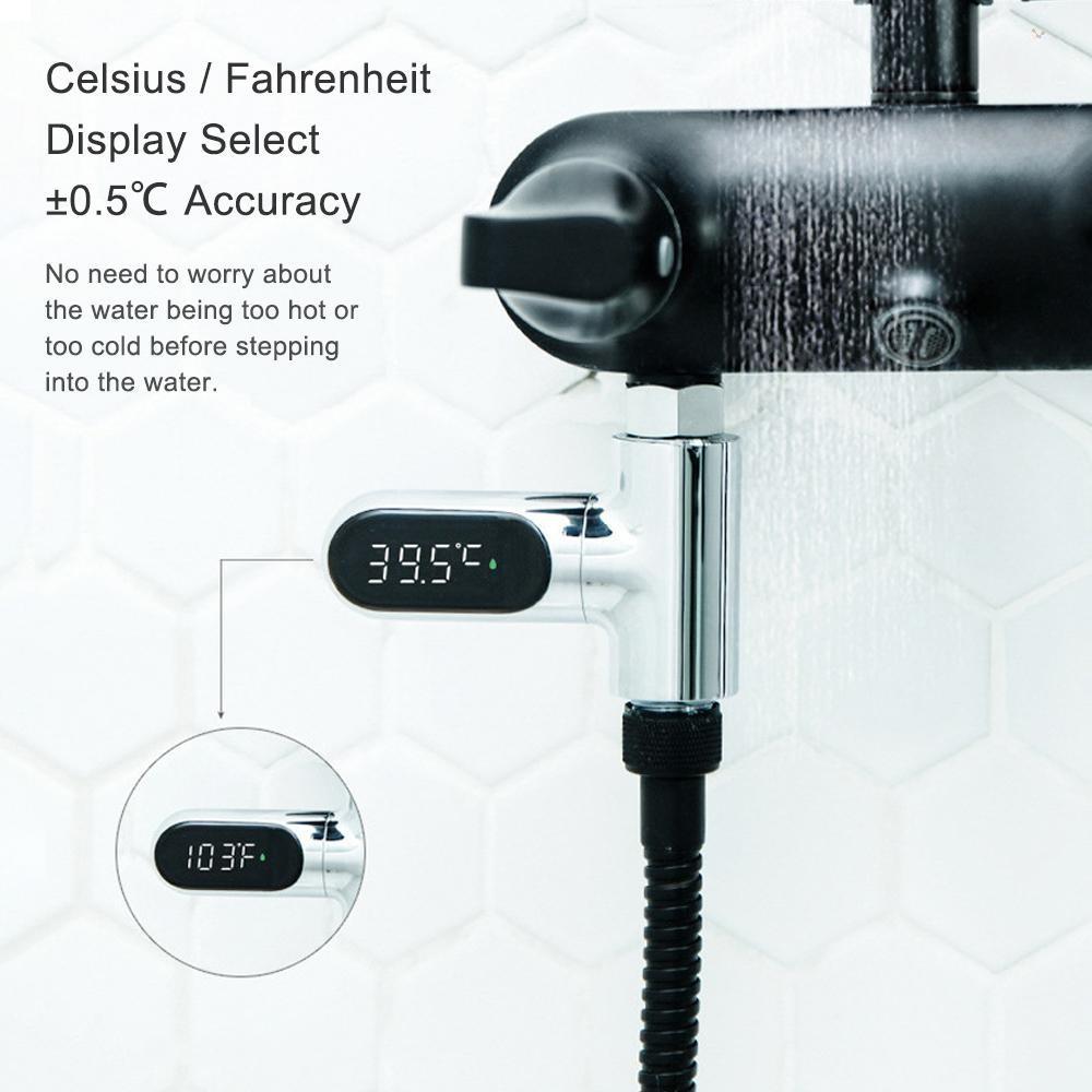 LED Display Water Meter Digital Shower Thermometer Bath Temperature Monitor High Accuracy Shower Bathroom Accessory