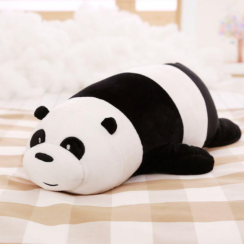 We Bare Bears Pillow Cartoon Bear Grizzly Bear Panda Soft Stuffed Plush Toy Doll Adorable And Cuddly