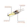 5PCS Mini G4 Led Light Bulbs Ac Dc 12V Filament Bulb Glass Lamps For Cool White 6000K Warm 3000K 3W Lamp Bombillas Cob Corn Home