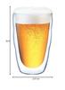 BODUM Pilatus Double-Wall Glass Tumbler, 350ml, Set of 2, Insulates Hot or Cold Drinks, Double-Walled, Heat-Resistant, Microwave, Oven, Dishwasher, an