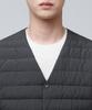 Musinsa Standard Transform Round Neck Light Down Vest [Charcoal Gray]