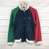 Columbia Cotton Colorblock Jacket [XS/Navy×Red×Green] Varsity Style