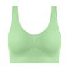 Plus Size One-Piece Seamless Sports Bra, Wireless Removable Pads Thin Running Yoga Athletic Underwear for Women