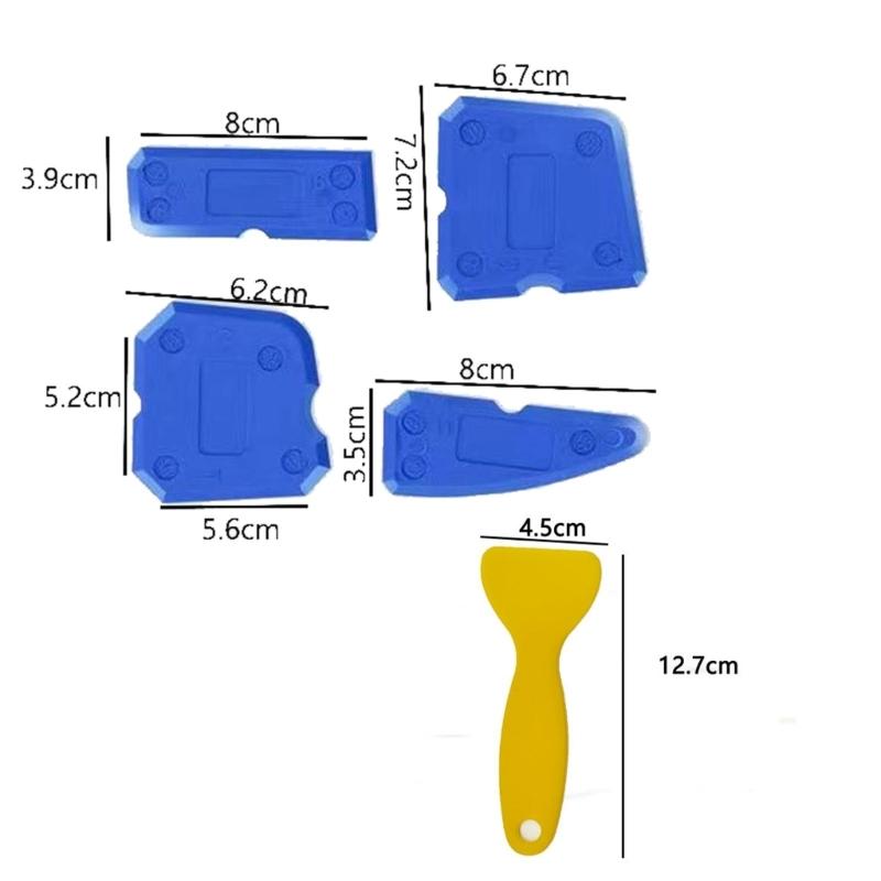 15Piece Sealant Application Tool Set Reusable Silicone Scrapers For Narrow Space Bathroom Kitchen Renovations