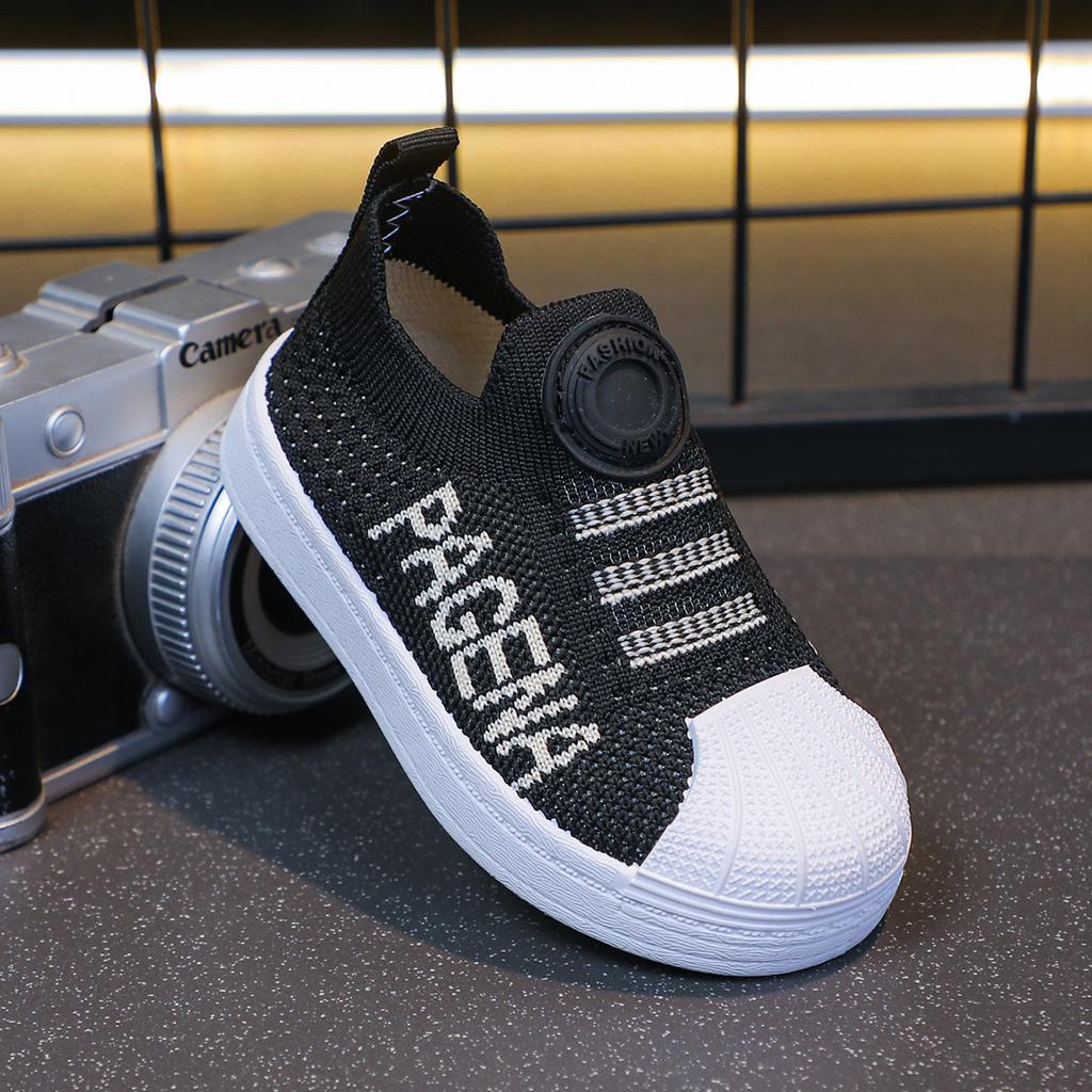 Jungen Sportschuhe Mädchen Fliegengewebte atmungsaktive Mesh-Schuhe 2025 Frühling und Herbst neue Kinder Mesh-Board-Schuhe Weichsohlen Freizeitschuhe