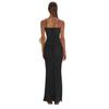 Suspender sexy hollow polka dot print dress women's 2026 European and American summer new Spice Girl long dress