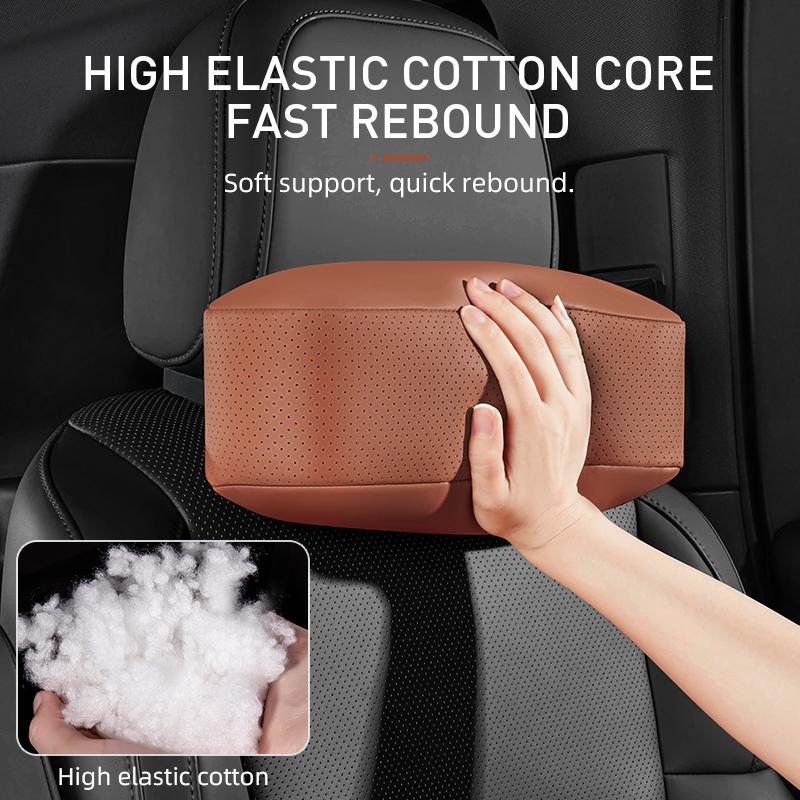 UCFF4 SD5863 Car Interior Breathable Leather Car Headrest Seat Neck Support Pillow For BMW M E90 E91 E92 E46 E60 E90 X1 X3 X5 E70