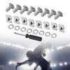 Football Back Plate Screws Kit Gear Accessory Outdoor Athletic Training Portable Metal