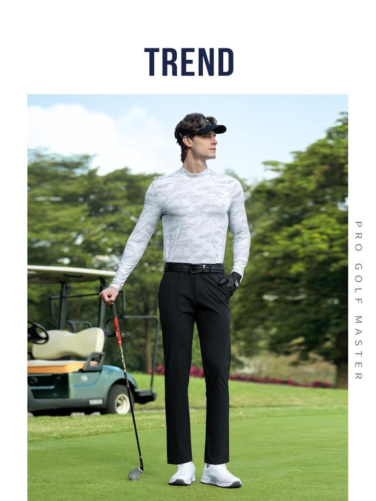 Men's PGM2026 Long Sleeve Golf Base Layer - High Stretch, Breathable Mesh