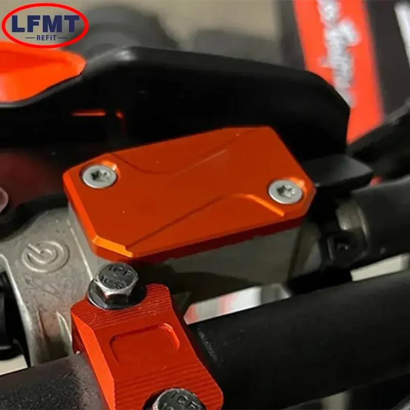 CNC Front Brake & Clutch Fluid Reservoir Cover Cap For KTM 125 150 200 250 300 350 450 500 EXC EXCF SX SXF XCF XCW TPI Six Days