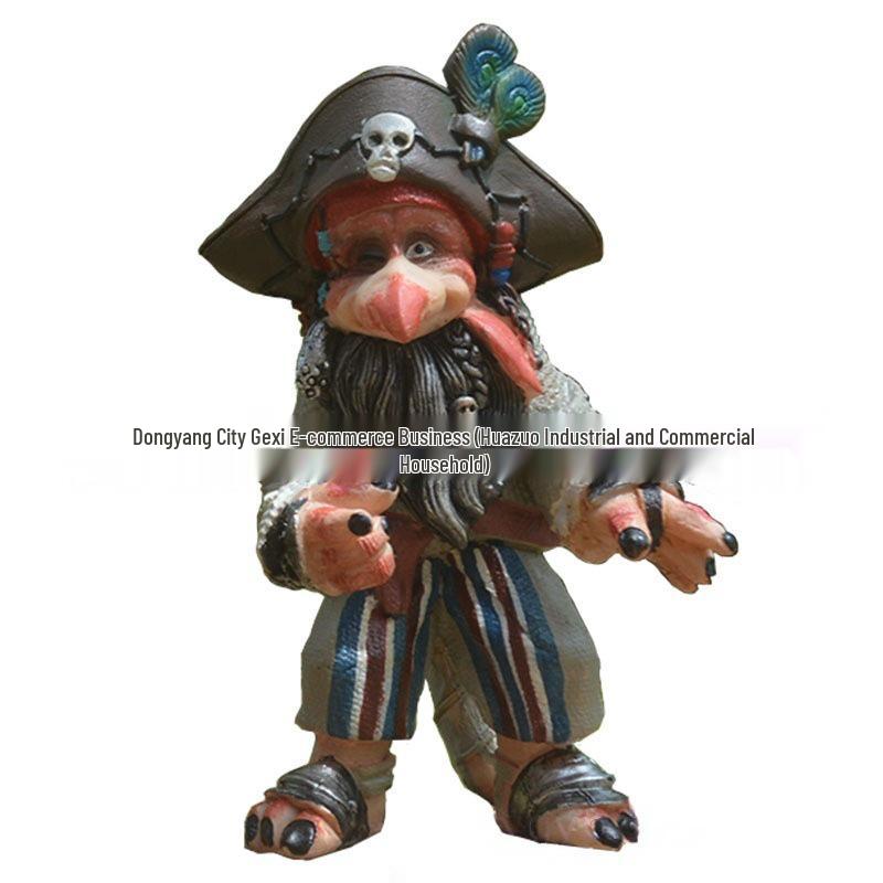 Independent Station Religious Animal Resin Sculpture: Handmade Pastoral Goblin Ornament