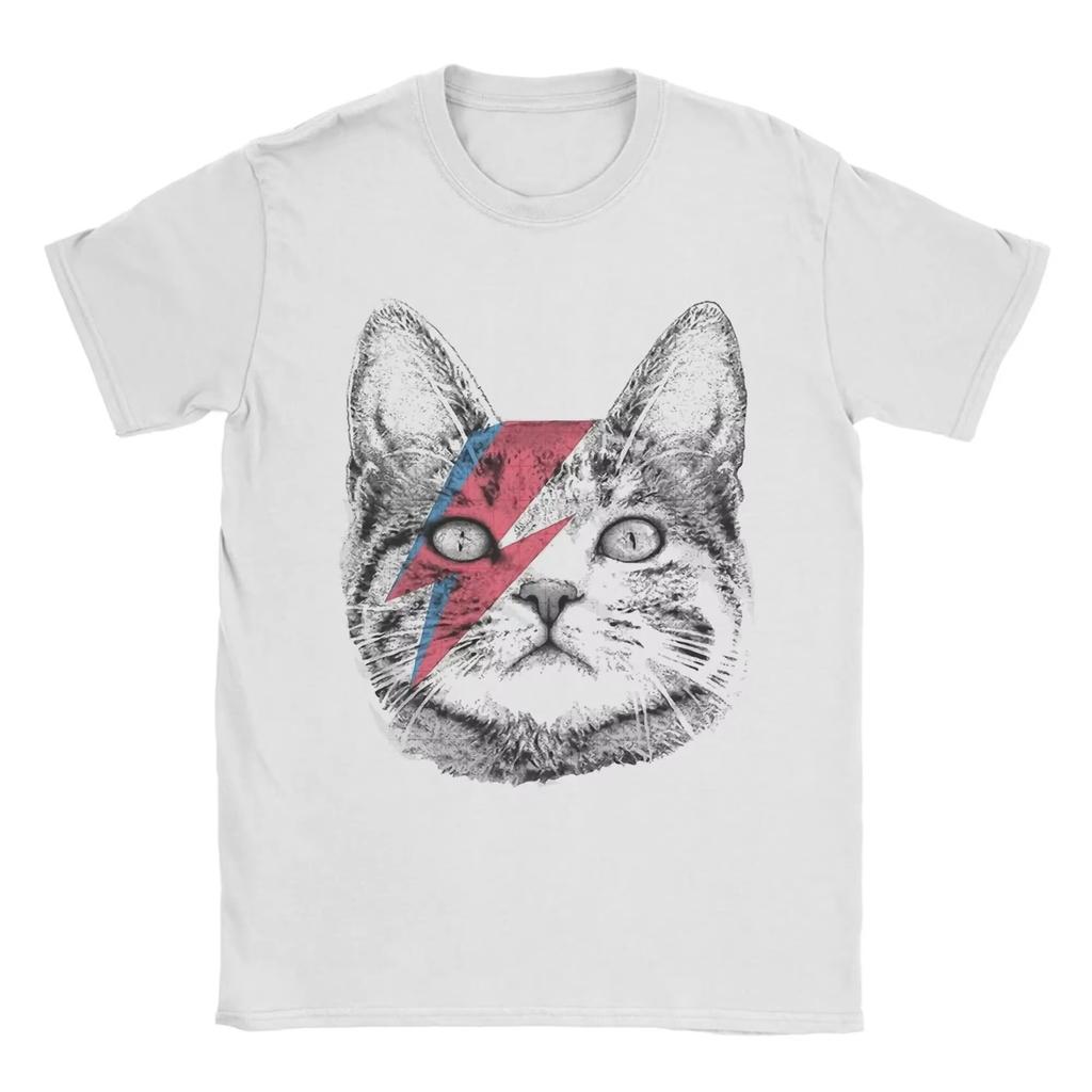 DDavids Bowied Casual Tees Crew Neck Clothes Printed Tshirt Oversized T Shirt Gothic Round Neck Cotton Tops New Casual T Shirt