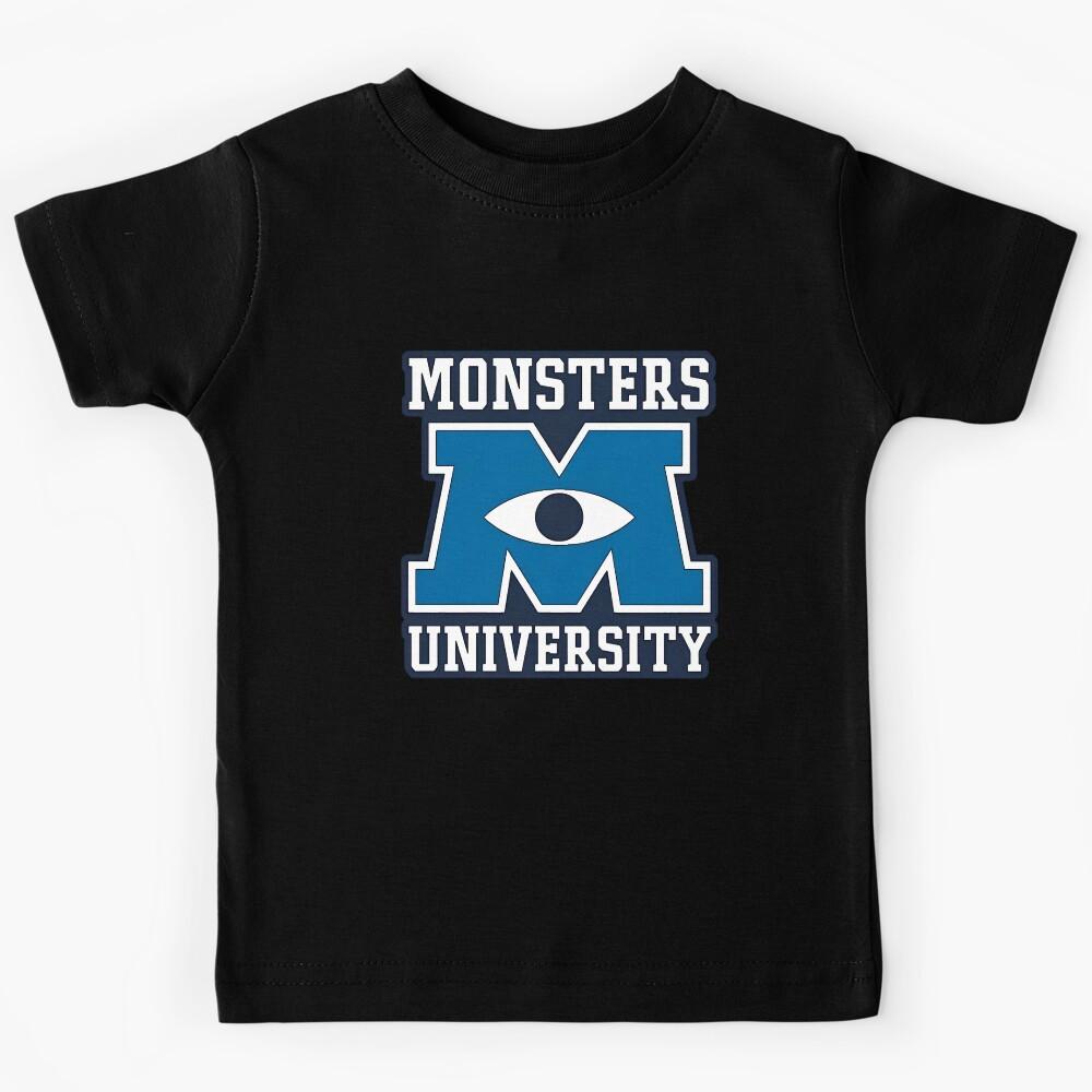 blue logo decal monster inc Kids T-Shirt 100