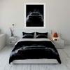 Black Sports Car With Smoky Background Print Soft Comfortable Duvet Cover Bedding Set Included 1*Duvet Cover  2*Pillowcases