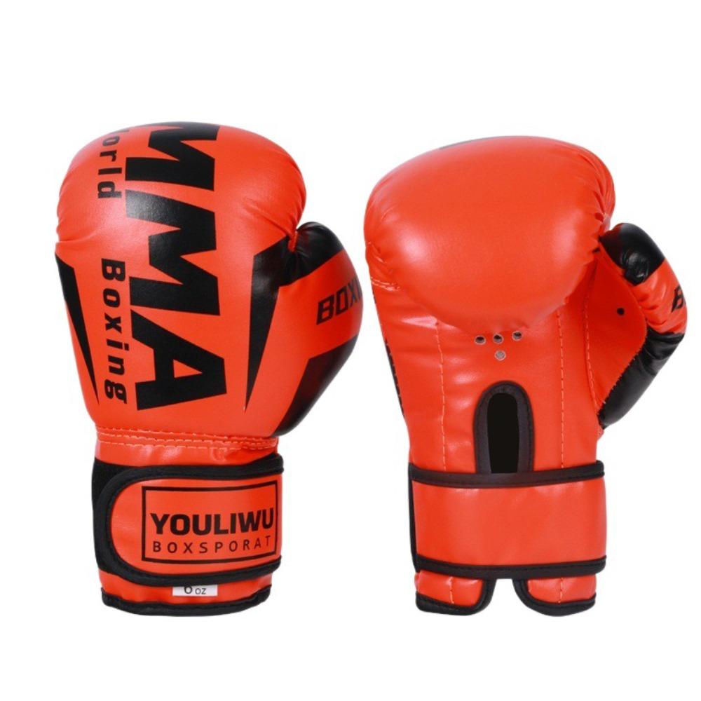 PU Leather Boxing Gloves Breathable Punching Training Gloves Protection Kickboxing Gloves  Sparring
