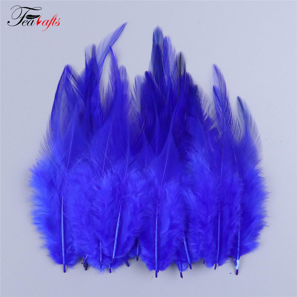 100pcs Rooster Feather Plume For Jewelry Making Pink Fly Tying Plumas Wedding Dress Decorative Dream Catcher Feathers DIY Crafts