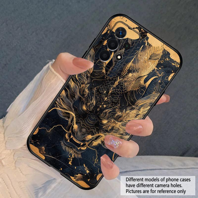 

Золотой Дракон Для Samsung A03 Core A 04 05 06 12 14 15 16 22 23 Galaxy A25 26 4G 34 35 52 53 56 71 73 90 5G мягкий чехол для телефона Galaxy A03 Core