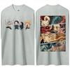 Hot Sale Demon Slayer Japanese Hot-blooded Anime Classic Loose Casual Oversized Short-sleeved Comfortable Soft Cotton Summer New Tee Oversized Top