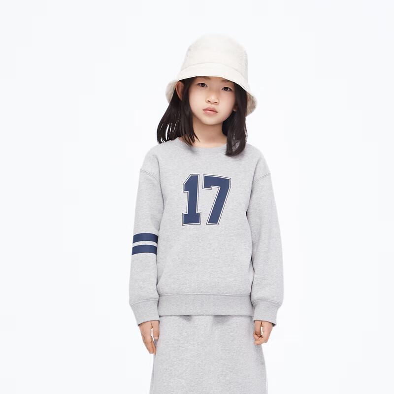 little MO&Co. Unisex Kids  Winter Crewneck Long Sleeve Sweatshirt 100