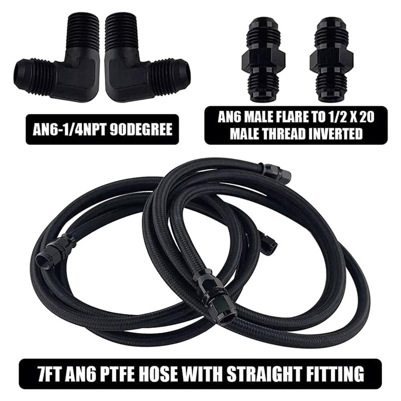 Durable-Automatic Transmission Cooler AN6 -6AN Hoses Line Kit For GM 4L60E 4L65E TH350 TH400