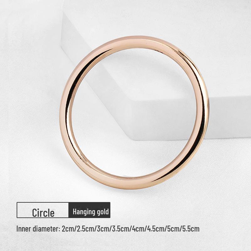 Metal O-ring Buckle Circle Buttons for Bag, Belt & Coat Waist Adjustment