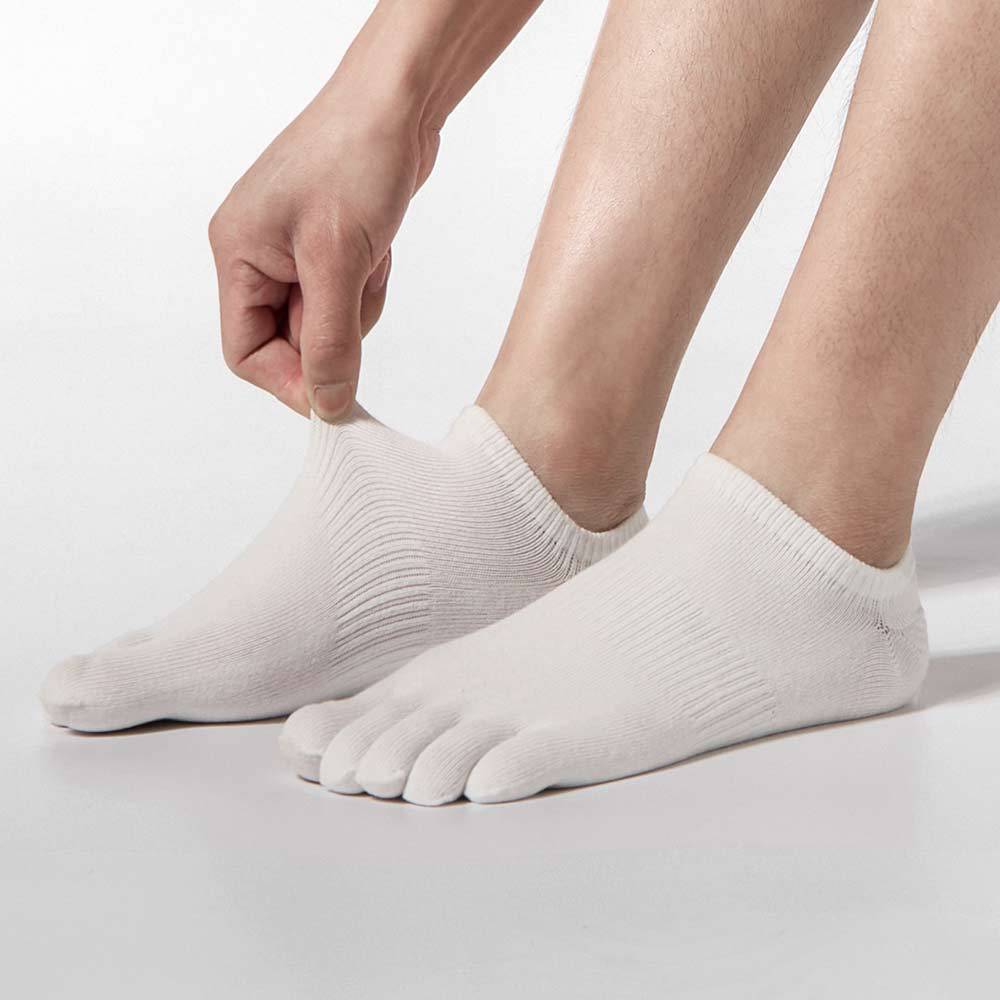 Five-finger Socks, Men's Short Breathable Socks, Spring and Summer Five-toe Socks, Cotton Socks with Separate Toes, Colored Cotton Socks