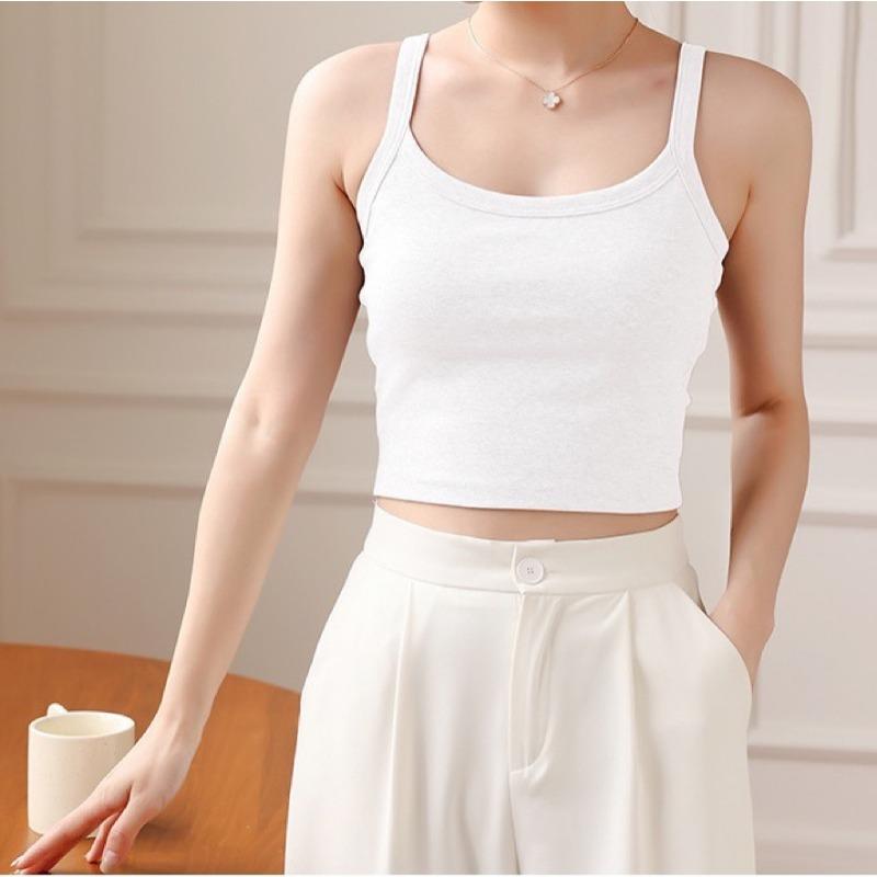 Spice Girls Sexy mit Brustpolster Kleines Neckholder-Top Damen Sommerkleidung Außerhalb Der Design-Sinn von Brust Ärmellos Rücken Bluse Frau