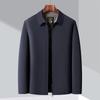 Winter Jacket Men's Short Fleece Thickened Middle-aged and Elderly High-end Jacket Men's Business Casual Jacket