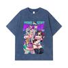 275 GSM Washed T-shirts 100% Cotton Dandadan V22 Momo Seiko Print Unisex Heavy Cotton T Shirt